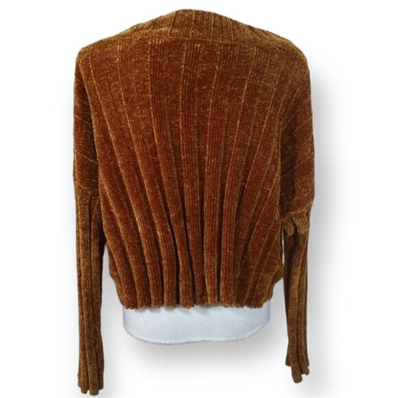 WILD FLOWER MUSTARD CROP SWEATER SZ.XS EUC - Picture 6 of 8